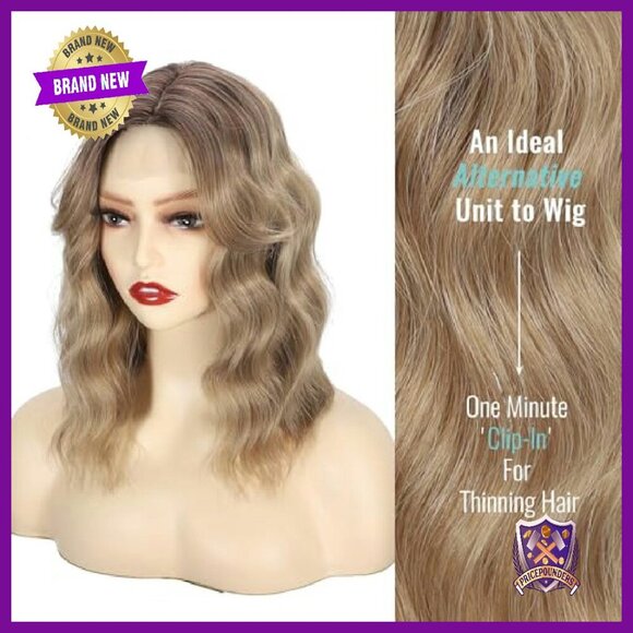 Synthetic Hair Topper with Bangs for Thinning Hair - Instant Volume main image 5
